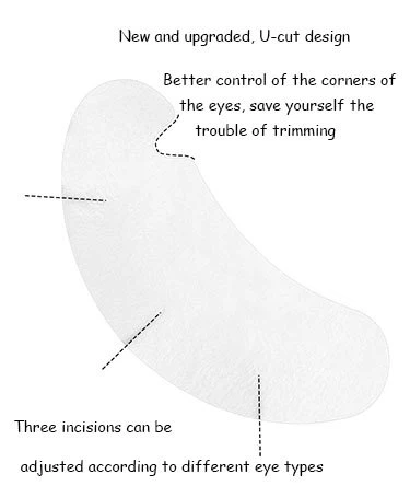 product-375-454 U shape eye tapes for lashes