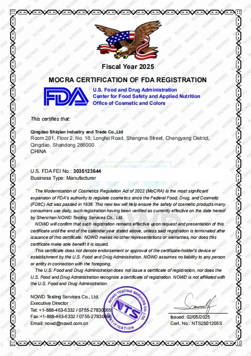 Certificate and Test Report